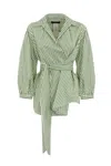 Weekend Max Mara Ceci Shirt In Cotton And Silk Canvas In Riga Pari