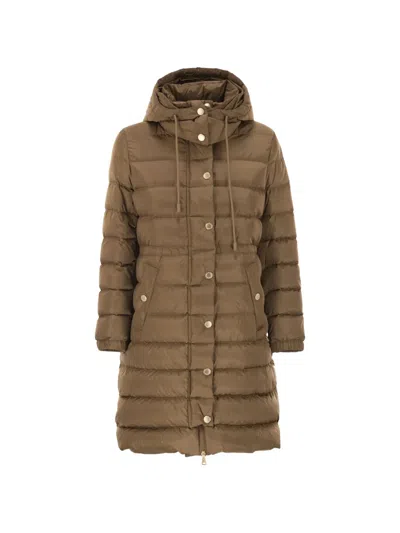 Weekend Max Mara Cerbero Quilted Coat In Brown