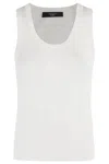 Weekend Max Mara Off-white Ceylon Tank Top In Bianco