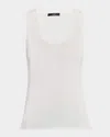 Weekend Max Mara Off-white Ceylon Tank Top In White