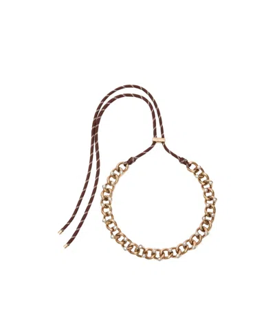 Weekend Max Mara Chain And Rope Choker Necklace In Multi