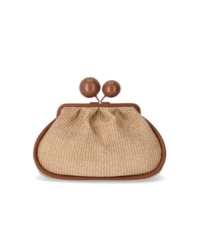 Weekend Max Mara Chain Link Shoulde Bag In Beige