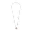 Weekend Max Mara Long Necklace With Large Pasticcino Bag Charm In White