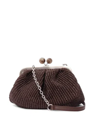 Weekend Max Mara Chain Palmas Shoulder Bag In Brown