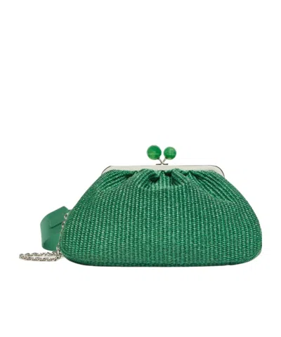 Weekend Max Mara Chain Shoulder Bag In Green