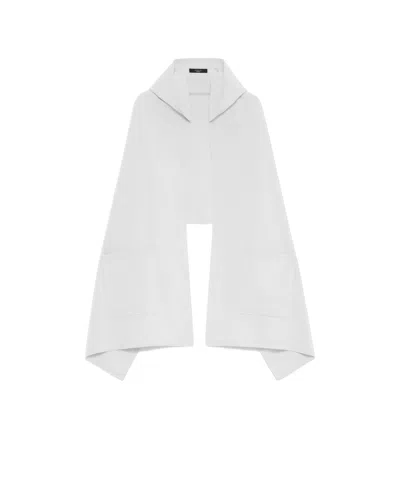 Weekend Max Mara Chal Con Capucha De Cachemira - Blanco Optico In White