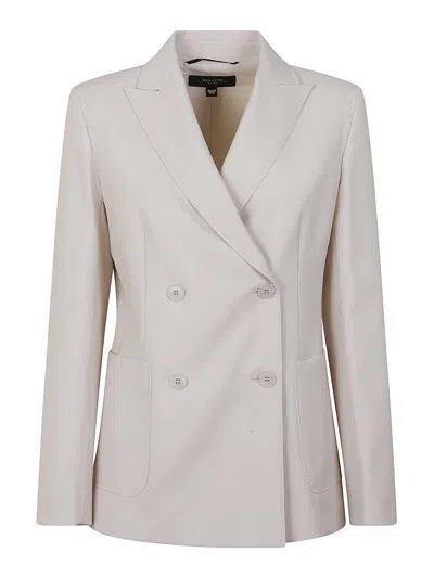Weekend Max Mara Nervoso Wool Blazer In White