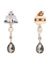 Weekend Max Mara Charm Drop Earrings In Silver