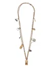 Weekend Max Mara Charm-embellished Layered Necklace In Gold