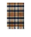 Weekend Max Mara Checkered Fringed Scarf In Multicolor