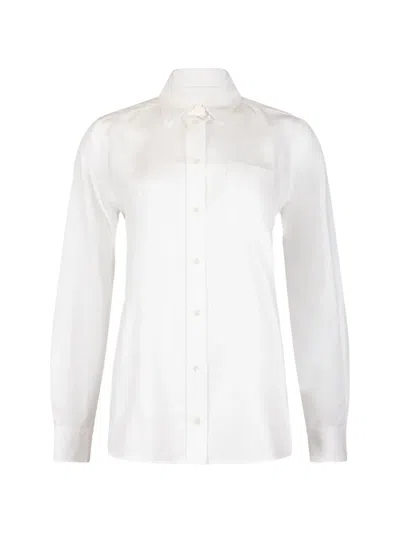 Weekend Max Mara Chest-pocket Button-up Shirt In White