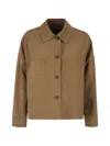 Weekend Max Mara Chest-pocket Jacket In Brown