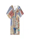 Weekend Max Mara Chine Floral-patchwork Midi Dress In Multi