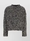 Weekend Max Mara Two-tone Wool Blend Crine Sweater In Gray