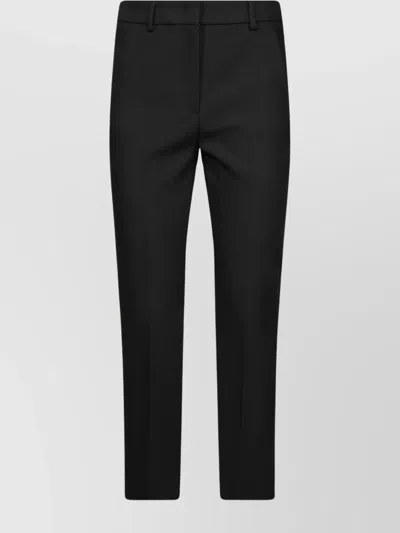 Weekend Max Mara Cigarette Bistretch Trousers Pockets In Black