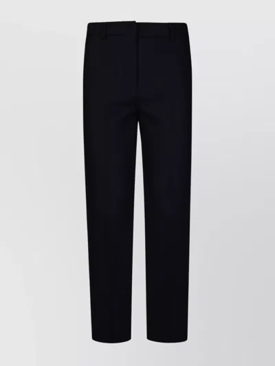 Weekend Max Mara Cigarette Pants In Stretch Bistretch In Black