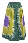 Weekend Max Mara Circeo Skirt In Green