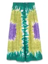 Weekend Max Mara Circeo Skirt In Green