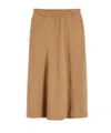 Weekend Max Mara Drap-effect Jersey Skirt - Camel In Brown
