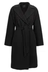 Weekend Max Mara Civida Coats And Trench Coats Black In Black