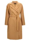 Weekend Max Mara Belted Waist Long Sleeve Coat