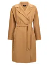 Weekend Max Mara Belted Waist Long Sleeve Coat