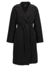 Weekend Max Mara Civida Coats And Trench Coats Black In Black