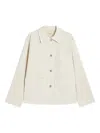 Weekend Max Mara Classe Straight-fit Cotton Bull Jacket In Neutral