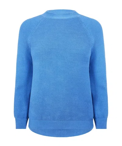 Weekend Max Mara Classic Round-neck Sweater In Blue