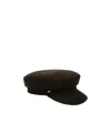 Weekend Max Mara Cloth Sailor Cap In Black