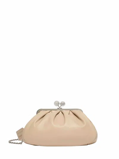 Weekend Max Mara Clutch In Beige
