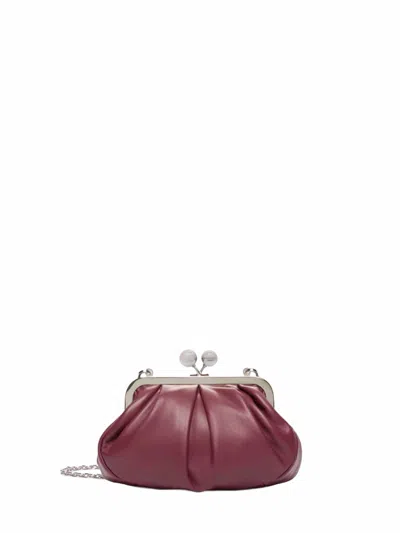 Weekend Max Mara Clutch In Burgundy