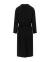Weekend Max Mara Cappotto Lungo In Lana E Alpaca Nero In Black