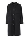 Weekend Max Mara Zenone Single-breasted Wool Coat In Black