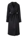 Weekend Max Mara Resina Coat In Black