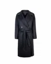 Weekend Max Mara Resina Belted Waist Coat In Black