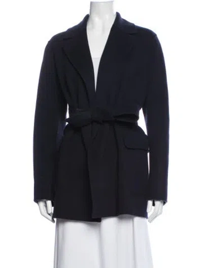 Pre-owned Weekend Max Mara Coat In Blue