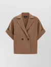 Weekend Max Mara Coat Double-breasted Front Pockets In Brown
