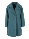 Weekend Max Mara Rada Virgin Wool Blend Coat In Green