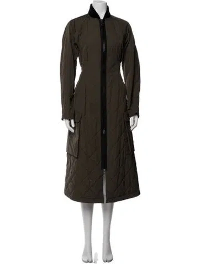 Pre-owned Weekend Max Mara Coat In Green