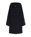 Weekend Max Mara Coat In Double-faced Wool Broadcloth In Blue