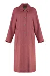 Weekend Max Mara Coat In Double Wool In Red