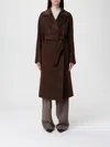 Weekend Max Mara Corte Belted Wool Wrap Coat In Black
