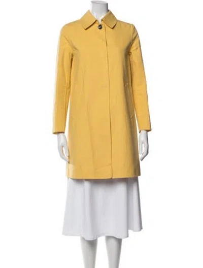 Pre-owned Weekend Max Mara Coat In Yellow