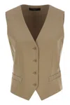 Weekend Max Mara Sleeveless Vest In Brown
