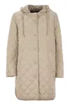 Weekend Max Mara Hooded Cotton Suit In Light Beige