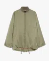 Weekend Max Mara Water-repellent Twill Bomber Jacket In Green