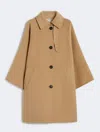 Weekend Max Mara Double Wool Drap Coat In Neutral