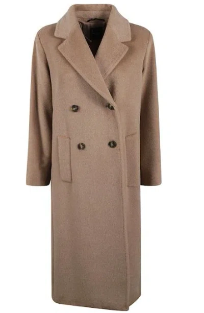 Weekend Max Mara Zufolo Double-breasted Wool Coat In Neutral