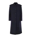 Weekend Max Mara Collared Long-sleeved Coat In Blue